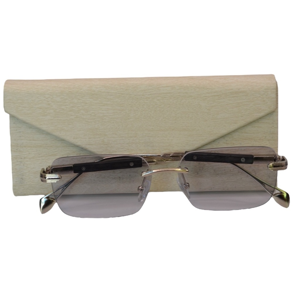 Maybach Rimless Glasses | Transitions + Blue Blocker | Used – Like New | No Box - Picture 14 of 15